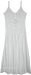 Plus Size Snow White Sleeveless Maxi Dress