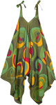 Cool Seaweed Green Cotton Jumpsuit Harem Style