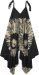 Dreamcatcher Black Tie Dye Harem Overalls
