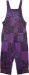 Biloba Purple Cotton Dungarees with Patchwork