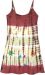 Rusty Brown Tie Dye Midi Length Jersey Cotton Dress