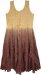 Beige Brown Ombre Rayon Long Tank Dress