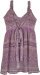 Purple Paisley Medley Bohemian Babydoll Dress