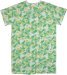 Plus Size Summer Leaves Snap Front Duster Dress