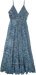 Symphony Of Blues Maxi Long Dress