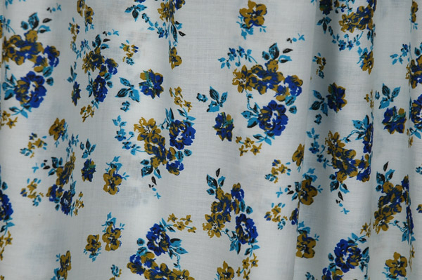 Navy Bloom Cotton Sleeveless Nightdress