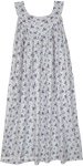 Lavender Garden Printed Cotton Night Dress