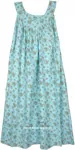 Rose Blue Cotton Everyday Summer Dress