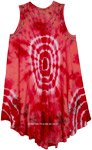 Red Glow Free Size Cover Up Dress