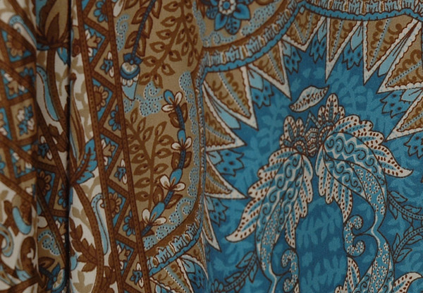 Turquoise Tides Ethnic Flow Long Dress