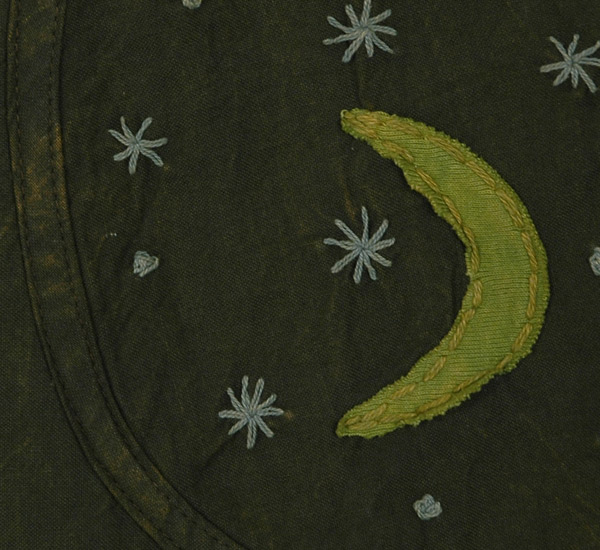 Green Moon Selenophile Cotton Dress