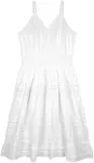 Whimsical White Lace Sundress