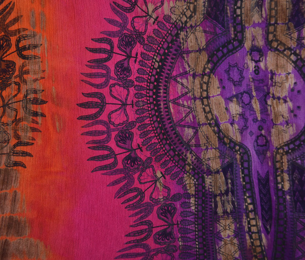 Passion Flames Tie Dye Sleeveless Umbrella Sundress