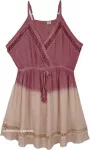 Purple Ombre Resort Wear Swing Mini Dress