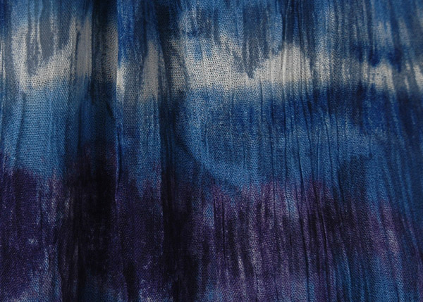 Tie Dye Exo-Space Blue Sleeveless Shift Dress