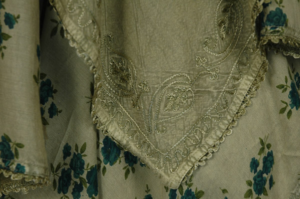 Verdant Blooms Tiered Embroidered Dress