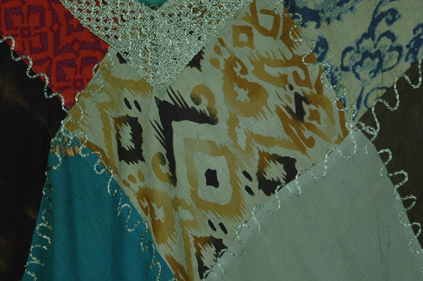 Emerald Mosaic Boho Patchwork Short Summer Dress