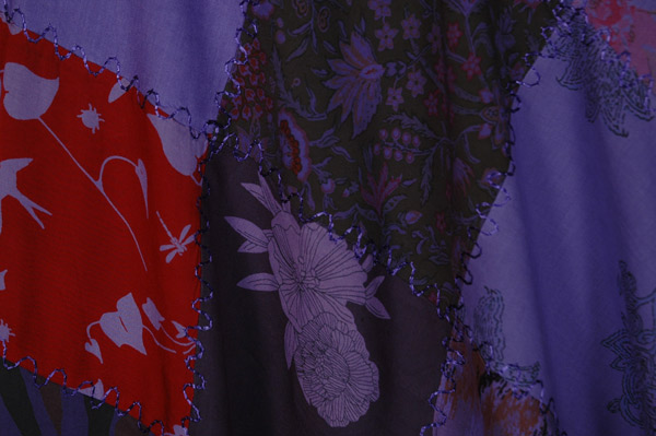 Amethyst Mosaic Boho Patchwork Short Sundress