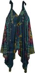 Rainforest Tie Dye Flowy Wide-Leg Harem Jumpsuit