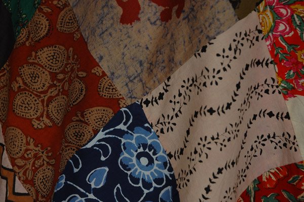 Multicolor Sustainable Patchwork Cotton Dress