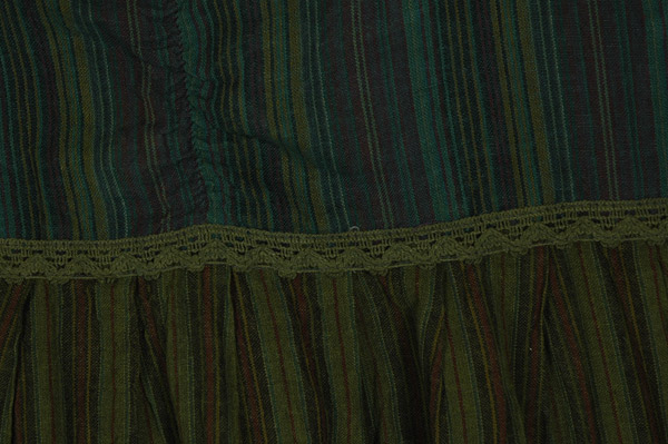 Green Goddess Tiered Halter Mini Cotton Dress