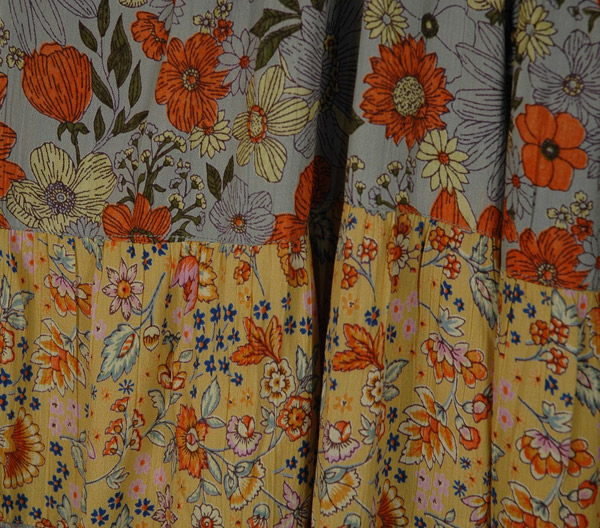 Slate and Sunflower Tiered Strappy Mini Dress