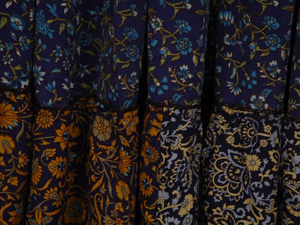 Midnight Bazaar Patchwork Tiered Maxi Dress