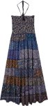 Sapphire Bazaar Patchwork Tiered Maxi Dress