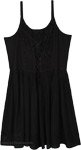 Raven Corset Babydoll Flowy Boho Dress