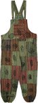Nomadic Mosaic Patchwork Boho Cotton Overalls