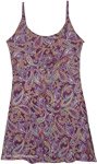 Violet Paisley Embroidered Cami Slip Sundress