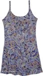 Periwinkle Paisley Cotton Embroidered Sundress