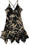 Onyx Cream Nymph Tie Dye Boho Pixie Dress