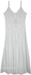 Plus Size Snow White Sleeveless Maxi Dress