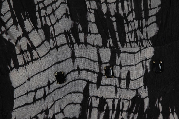 Shadowed Tie-Dye Empire Waist Maxi Dress