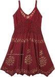 Vintage Look Celtic Festival Midi Length Rayon Dress