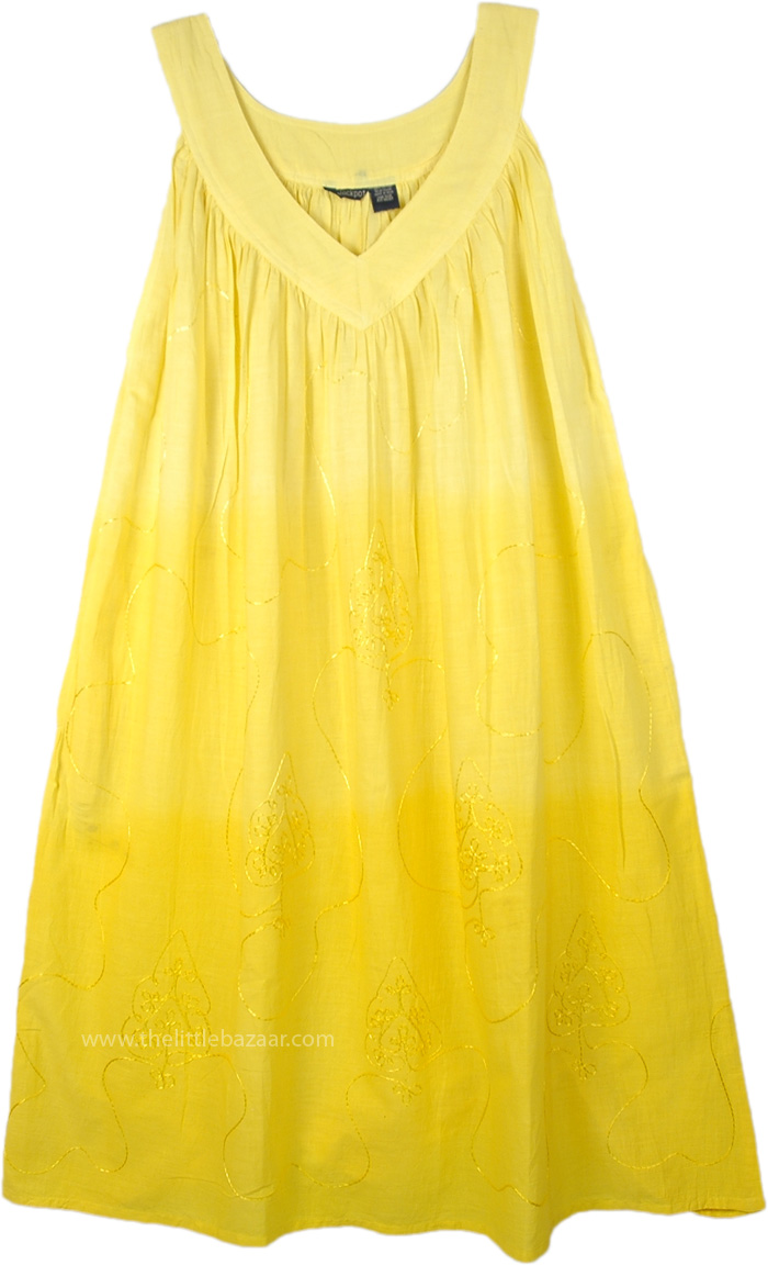 Bumblebee Sleeveless Cotton Summer Dress