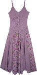 Lilac Sleeveless Western Maxi Dress Fit and Flare