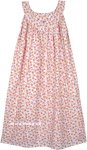Summer Bouquet White Light Loose Fit Sundress