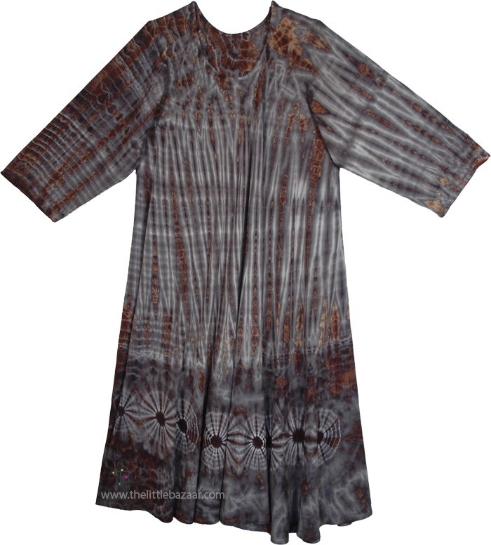 Smokey Shadows Tie Dye Maxi Dress