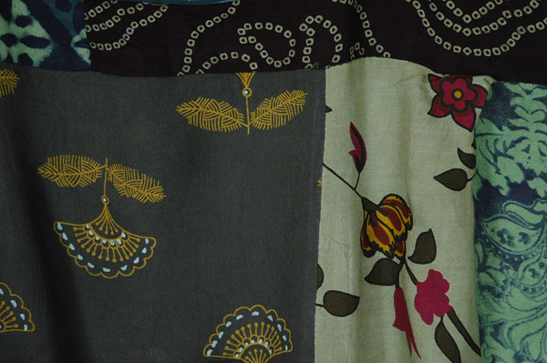 Green Goblin Recycled Rayon Patchwork Dress