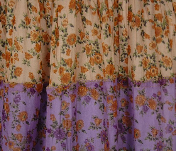 Smocked Waist Floral Print Sleeveless Cotton Midi Dress