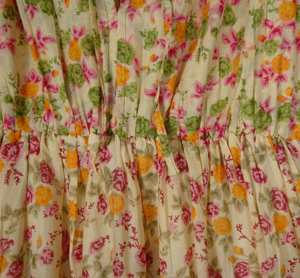 Breeze Tiered Cotton Floral Midi Dress with Cap Sleeves