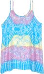 Printed Tie Dye Beach Vacay Double String Short Dress