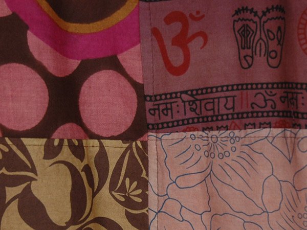 XXL Size True Earthen Patchwork Hippie Cotton Dress