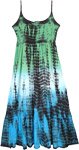 Aurora Tie Dye Jersey Cotton Midi Sundress