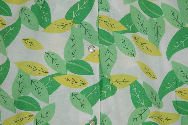 Plus Size Summer Leaves Snap Front Duster Dress