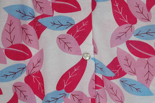 Plus Size Pink Leafy Dreams Snap Front Duster Dress