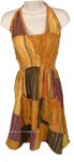 Sunset Dunes Shoulderless Hippie Halter Dress