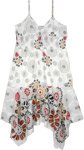 Ivory Medley Cotton Boho Midi Summer Dress